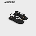 Women's Brienne Toe-Post Flat Sandals