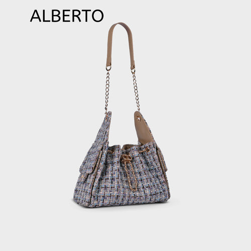 Women's Margate Bucket Tweed Shoulder Bag