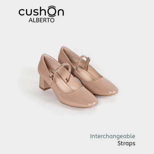 cushOn Women's Eunice Mid Heel Pumps
