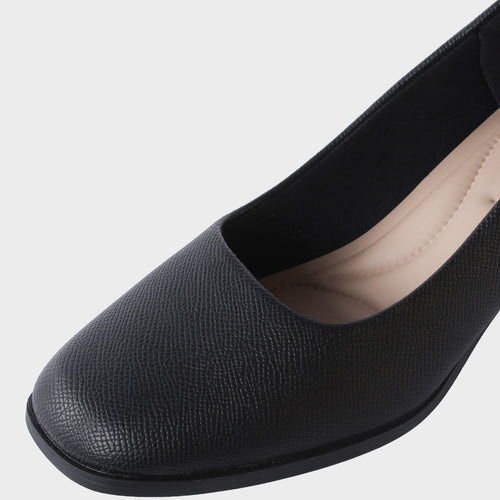 cushOn Women's Glycel Block Heel Pumps