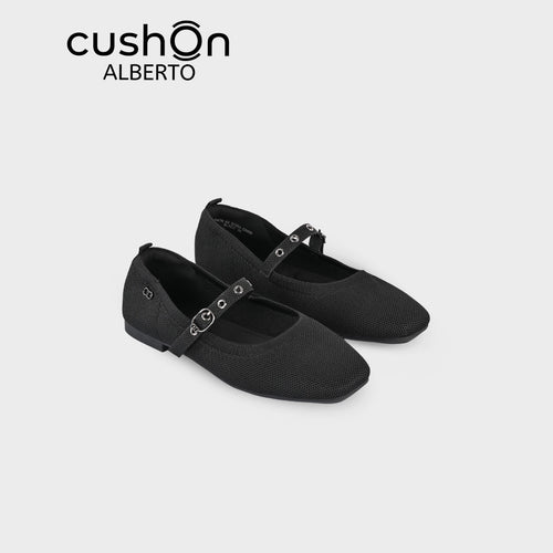 cushOn Women's Gabi Knitted Flat Shoes