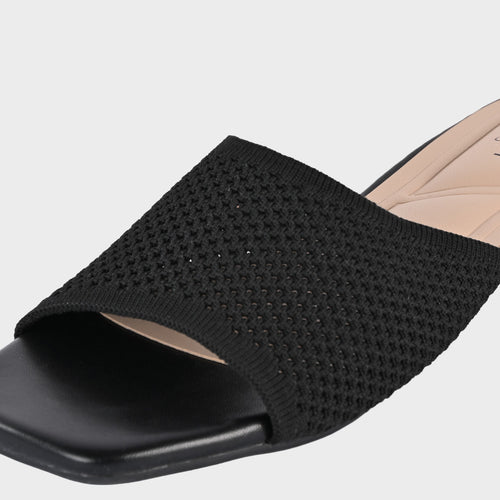 cushOn Women's Orinthia Knitted Slip-On Sandals