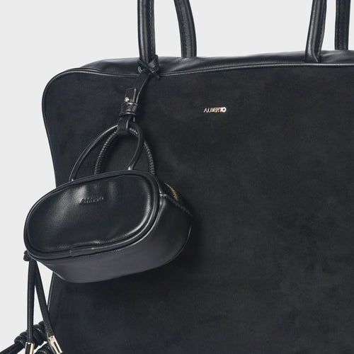Women's Madison Maxi Suede Bowler Bag