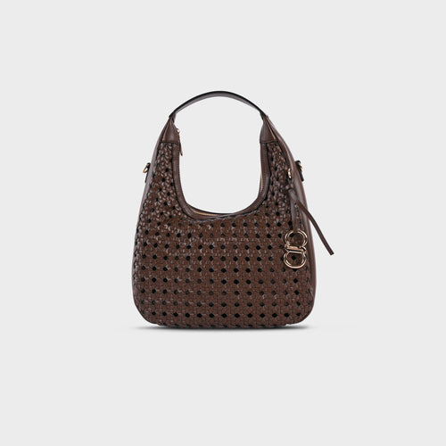 Women's Louisa Rattan Hobo Bag