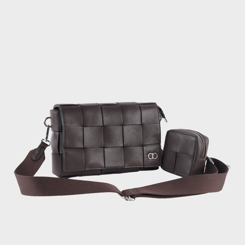 Men's Quin  Woven Crossbody Bag