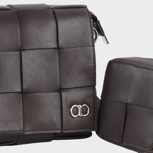 Men's Quin  Woven Crossbody Bag