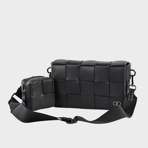 Men's Quin  Woven Crossbody Bag