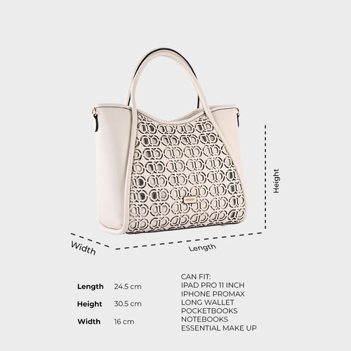 Women's Krizza  Laser-Cut Handbag