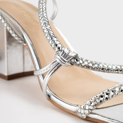 Women's Chastity Block Heeled Sandals