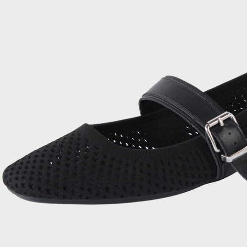 cushOn Women's Feya Knitted Mary Jane Shoes