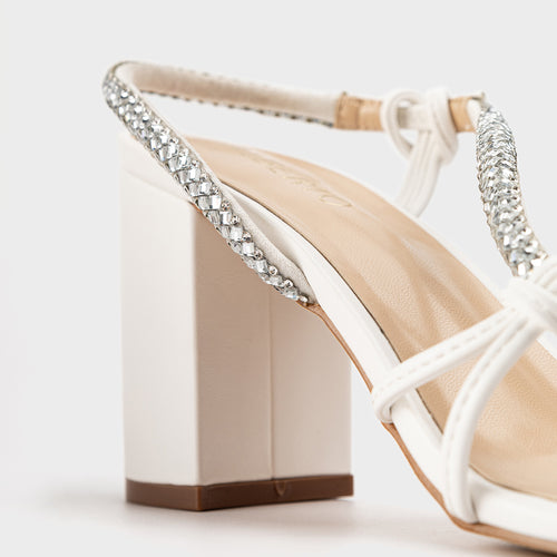 Women's Chastity Block Heeled Sandals