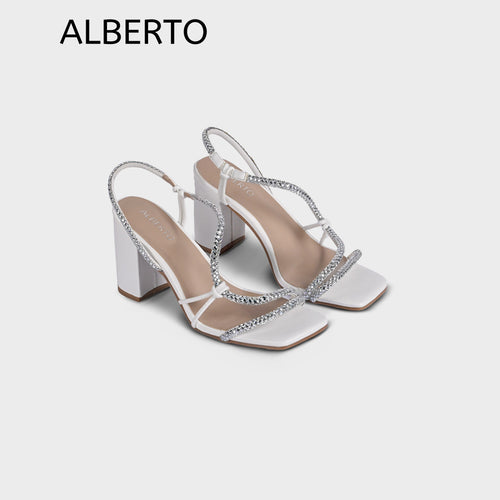Women's Chastity Block Heel Sandals