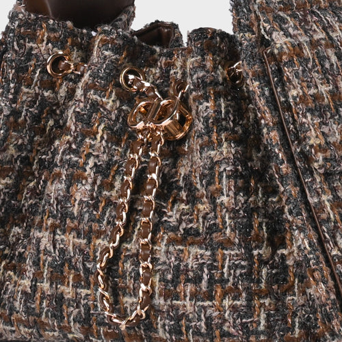 Women's Margate Bucket Tweed Shoulder Bag