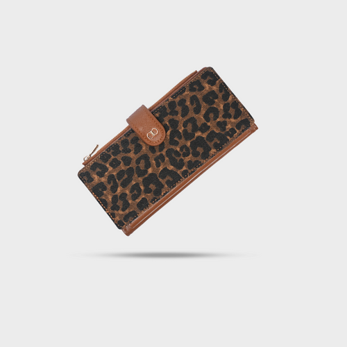 Women's Zyra Leopard Long Wallet