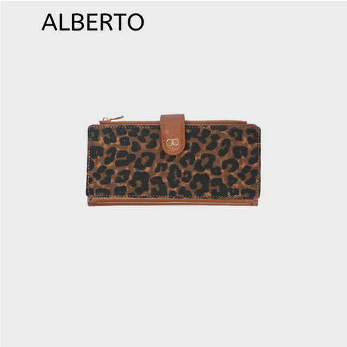 Women's Zyra Leopard Long Wallet