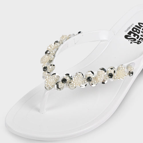 BETTER VIBES by ALBERTO Women's Ciana Jelly Toe-Post Sandals