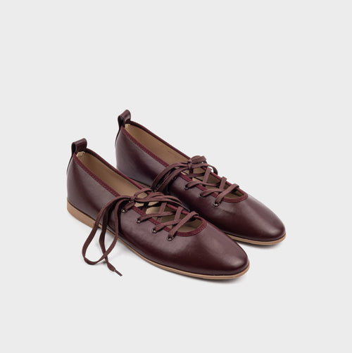 Women's Hollie Lace-Up Ballet Flats