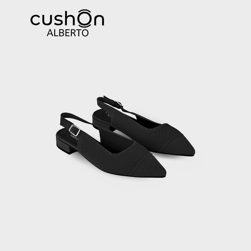 cushOn Women's Faelina Slingback Knitted Low Heeled