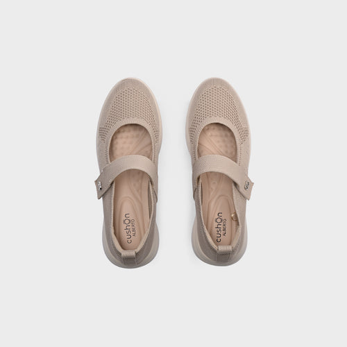 cushOn Women's Elarie Knitted Mary Jane Shoes