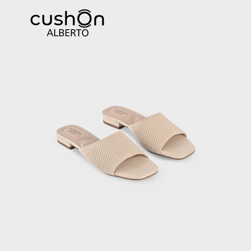 cushOn Women's Orinthia Knitted Slip-On Sandals
