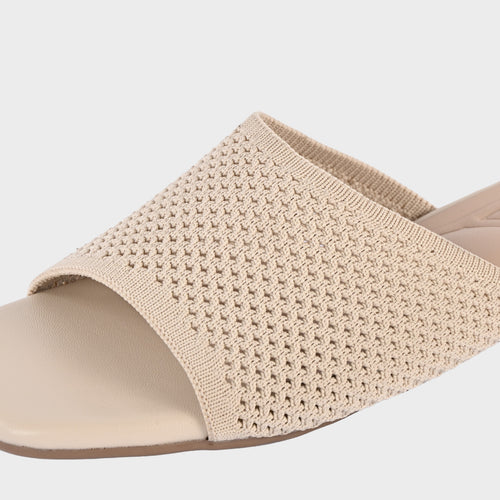 cushOn Women's Orinthia Knitted Slip-On Sandals