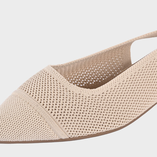 cushOn Women's Faelina Slingback Knitted Low Heeled