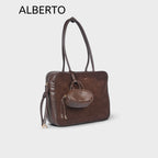 Women's Madison Maxi Suede Bowler Bag