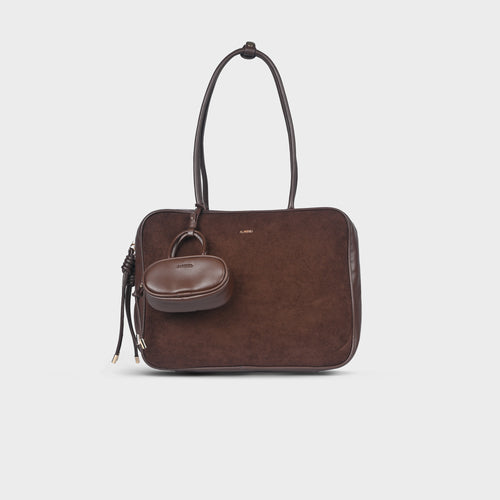 Women's Madison Maxi Suede Bowler Bag