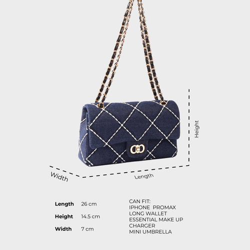 Women's Margate Denim Shoulder Bag